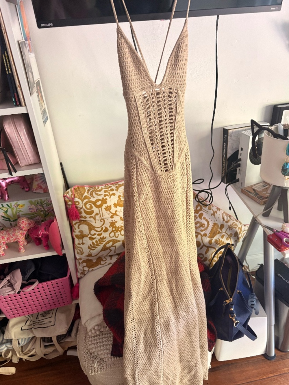 Babyboo XANTHE MAXI DRESS in Beige - S - Picture 3 of 4
